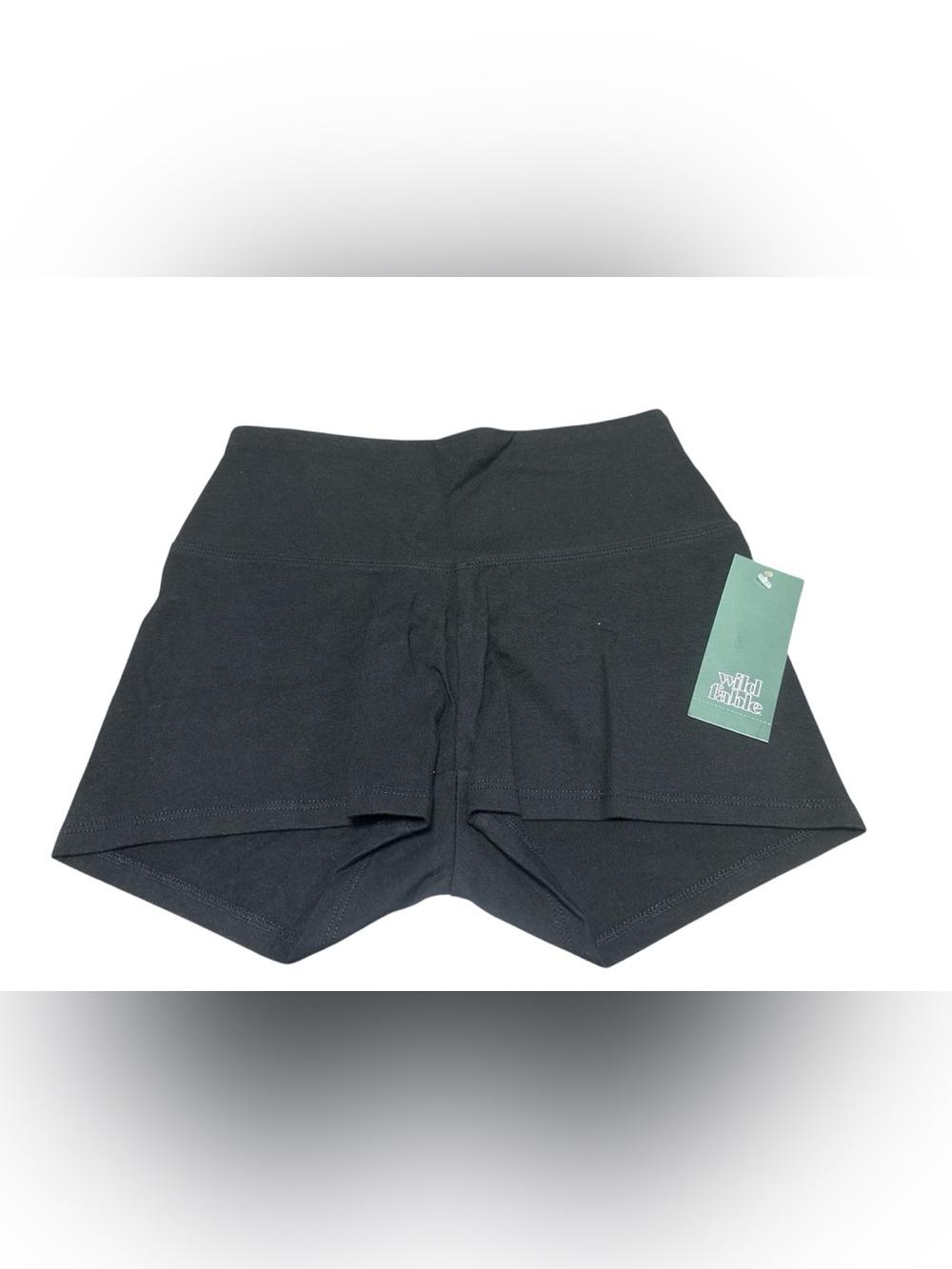 wild fable Black High-Rise Bike Shorts